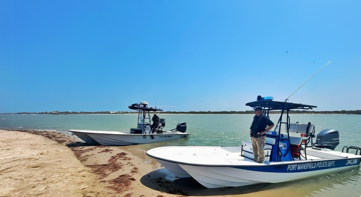 Port Mansfield Police patrol boats